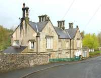 The 1852 station building at Alston, seen here in May 2006 looking north from Station Road.<br><br>[John Furnevel 06/05/2006]