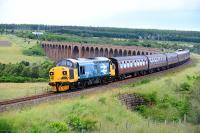 37025 Inverness TMD on the return journey to Linlithgow from<br>
Inverness.The locomotive was last in Inverness over twenty years<br>
ago.<br><br>[John Gray 16/07/2016]
