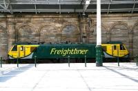 <I>Up against the wall</I>. Freightliner 90042 stabled alongside the south wall at Waverley on 19 July 2016 between sleeper duties.   <br><br>[John Furnevel 19/07/2016]