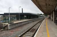 View west of the new Cardiff Central Platform 8 under construction.<br><br>[Alastair McLellan 11/07/2016]