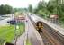 ScotRail 158733 draws to a halt at Bridge of Allan platform 1 on a fine summer afternoon in June 2005 with a Dunblane - Edinburgh service.<br><br>[John Furnevel 24/06/2005]