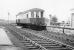 Scene at Goldsborough station on the Leeds - Harrogate – York line in the late 1930s with a Sentinel steam railcar approaching from the Knaresborough direction. The example featured here is thought to be no 51912 <I>Rising Sun</I>. [See image 19060] [Ref query 4687]<br><br>[Dougie Squance (Courtesy Bruce McCartney) //]