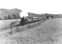 Fairburn 2-6-4T 42191 leaving West Kilbride on 24 May 1960 at the head of a Glasgow - Largs service. [Ref query 9666]<br><br>[G H Robin collection by courtesy of the Mitchell Library, Glasgow 24/05/1960]