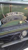 The nameplate of the Royal Scot.<br><br>[John Yellowlees 07/08/2016]