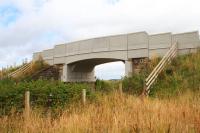 This overbridge just east of Breich station is one of 17 which have required replacement during the pre-electrification works. The main road bridge at Breich station is another.<br><br>[Colin McDonald 31/08/2016]