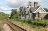 Cemmes Road station, on the Cambrian main line, in September 2016. The one time junction for the Dinas Mawddwy branch closed in 1965 but the station building is still used as a private house. View looking east from the public foot crossing.<br><br>[Mark Bartlett 17/09/2016]