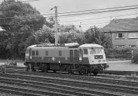 Load Bank test locomotive ADB968021 (former 84009) at Craigentinny in 1991.  Scrapped in 1995.<br><br>[Bill Roberton //1991]
