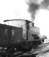 Shunting in the snow alongside Dunaskin washery in December 1971. <br><br>[John Furnevel 01/12/1971]