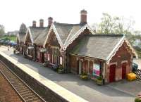 Sunshine on Appleby station in May 2006, looking south west from the footbridge.<br><br>[John Furnevel 06/05/2006]