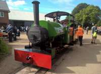 Woto, a 1924 Bagnall 0-4-0ST, works number 2133, giving rides at the Alan Keef 2016 Open Day.<br><br>[Ken Strachan 17/09/2016]