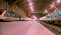 View looking out from the end of the line at Penzance from inside the trainshed in 2002.<br><br>[Ewan Crawford //2002]