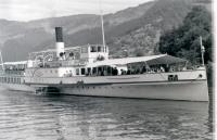 PS Beatus seen on Lake Thun in July 1962. Unfortunately she was withdrawn the following year and scrapped in 1964.<br><br>[Colin Miller /07/1962]