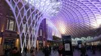 Kings Cross on Sunday 20th November just after 8am. Whilst I was waiting for the 9:45 Virgin East Coast to Aberdeen I had the biggest ever Pain au chocolat from a<br>
Patisserie on the Mezzanine level!<br><br>[Alan Cormack 20/11/2016]