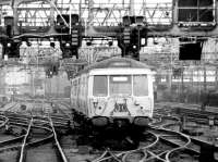 The Glasgow Central approach lines in the summer of 1981, with 311105 centre stage.<br><br>[John Furnevel //1981]