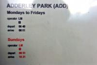 The sparse - six trains a week - service from MKC to Adderley Park may make you feel like a Minor Traveller [see image 42528].<br><br>[Ken Strachan 23/12/2016]