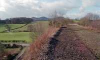 View north from the site of Charlesfield Halt in 1998. Some ballast re-cycling seems to have taken place. This halt served the nearby wartime ICI/Nobel factory.<br><br>[Ewan Crawford //1998]