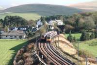Voyagers crossing on the curve through Crawford on a sunny October afternoon in 2007.<br><br>[John Furnevel 19/10/2007]