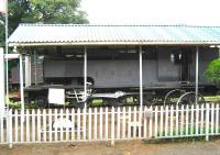 Former Kenya and Uganda Railway class ED1 2-6-2T no 327 under cover at the Kenya Railway Museum in March 2014. Built by the Vulcan Foundry in the late 1920s this was one of a batch of 27 class ED1s to enter service with the KUR around that time.<br><br>[Alistair MacKenzie 17/03/2014]