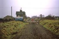 A melancholic air of damp and dereliction at Attlebridge on 23rd January 1977, shortly after the lifting of the track between Drayton and Lenwade. The view is north towards Lenwade.   <br><br>[Mark Dufton 23/01/1977]