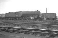 Gresley V2 2-6-2 60887 photographed in Heaton yard on 25 May 1963.<br><br>[K A Gray 25/05/1963]