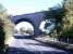 The impressive skew arch viaduct that once carried the Border Counties line over the A6079 a quarter of a mile south of Chollerton station, seen here in November 2007. [Ref query 178].<br><br>[John Furnevel 05/11/2007]