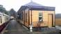 Platform scene looking east at Milton of Crathes, headquarters of the Royal Deeside Railway Preservation Society, on 29 November 2016. The station has been created on a site a quarter of a mile west of the original Crathes station, with the help of the former (beautifully restored) station building from Oldmeldrum [see image 12433]. The long term objective of the Society is to reinstate the railway west to Banchory.<br><br>[Andy Furnevel 29/11/2016]