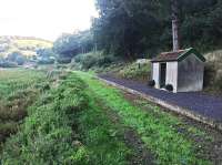 Snapper Halt on the Lynton & Barnstaple Railway, closed to passenger traffic in 1935, seen here in 2015 following clearance and restoration work. [Ref query 433]. <br><br>[Ian Dinmore //2015]