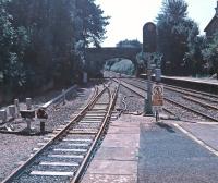 Platform view from Kemble railway station looking south on the 30th of August 2016. The engineer's siding on the left is the remains of the former line to Cirencester.<br><br>[Alan Cormack 30/08/2016]