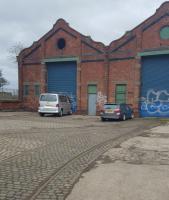 Maryfield tram depot in Dundee.<br><br>[John Yellowlees 22/02/2017]