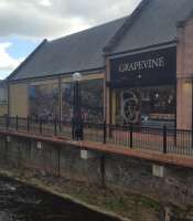Nice to see the Flying Scotsman mural now on display next to the Grapevine bar across the river from the transport interchange.<br><br>[John Yellowlees 21/03/2017]