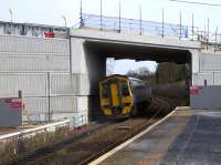 It would appear unlikely that any electrification clearance issues will arise with the new Station Road overbridge, and it might even prove suitable for the former Transport Minister's proposed double decker trains. [See image 56367] for a similar photograph of the previous bridge.<br><br>[Colin McDonald 24/03/2017]