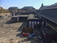 April 2017 view of the former car park area at Queen Street where construction of the new staff facilities is due to start shortly.<br><br>[Colin McDonald 08/04/2017]