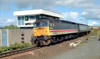 47562 passes Stanley Junction box with a southbound train in 1990.<br><br>[Ewan Crawford //1990]