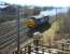 DRS 37259 leaves a smokescreen over the down loop at Beattock on 27 March 2017 as it restarts its journey north, following an interruption to permit the passage of a Glasgow bound Pendolino.<br><br>[John Furnevel 27/03/2017]