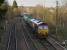 66111 enters Dunblane with the empty fuel tanks from Lairg on 27 February 2016.  Switch of this traffic to road transport has been announced.<br><br>[Bill Roberton 27/02/2016]