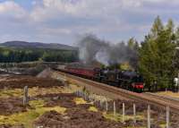 Black 5 No.45212 and K1 No.62005 haul the Glasgow bound * Great Britain<br>
X * away from Dalwhinnie.<br><br>[John Gray 03/05/2017]