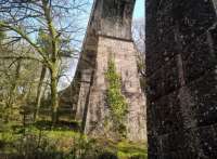 The wonderful Treffry tramway viaduct and aqueduct near Luxulyan station in April 2017.<br><br>[Ken Strachan 11/04/2017]