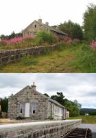 What a difference ten years makes; a then and now shot of Grantown-on Spey East,as the work continues to turn the former station into a visitor centre.<br><br>[John Gray 18/06/2017]