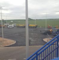 Another new car park under construction at Leuchars station. [Perhaps there is a large, and formerly rail served, town nearby -Ed].<br><br>[John Yellowlees 16/06/2017]