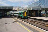 A Southern service to East Croydon waits to start its journey at Milton Keynes Central on 16 June 2017.<br><br>[John McIntyre 16/06/2017]