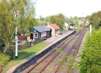 Looking north over Andrews House station on the Tanfield Railway in May 2006. Completed in 1989, the station lies just to the south of Marley Hill shed.<br><br>[John Furnevel 09/05/2006]