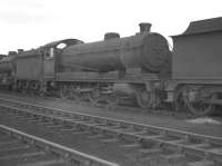 Robinson O4 2-8-0 63717 on shed at Langwith Junction in 1961.  <br><br>[K A Gray //1961]