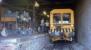 In 1989, the Stranraer based trolley goes to bed for the night in the former goods shed at Stranraer Town, then a PW depot.<br><br>[Ewan Crawford //1989]