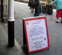 Welcome to the Station Bookshop - Pitlochry, July 2012. [See adjacent news item] <br><br>[John Yellowlees /07/2012]