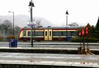 Rainy day at Stirling in January 2005. The Ochil Hills can just be seen through the mist.<br><br>[John Furnevel 29/01/2005]