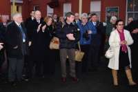 Part of the group of special guests and well-wishers at Kilmarnock station on 14 December 2009 to mark the introduction of a half-hourly service to Glasgow Central. <br><br>[Colin Martin 14/12/2009]