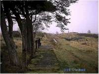 Down platform at Loch Skerrow halt.<br><br>[Ewan Crawford 23/11/2001]