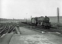 45474 enters Gleneagles with Glasgow train.<br><br>[John Robin 04/07/1964]