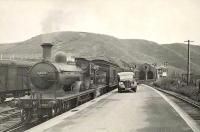 G.N.S.R. 4.4.0 62276 <i>Andrew Bain</i> at Macduff on 14 September 1950, shortly after arrival with a train from Aberdeen. The photograph was featured on a commemorative set of stamps issued by the Royal Mail in March 2012 [see image 9277].<br><br>[G H Robin collection by courtesy of the Mitchell Library, Glasgow 14/09/1950]