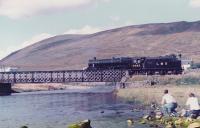 5025 taking water at Achnasheen before continuing to Kyle of Lochalsh.<br><br>[John Robin 25/09/1982]